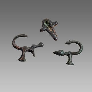 Lot of 3 Ancient Roman Bronze Ornaments c.2nd Cent. AD. 