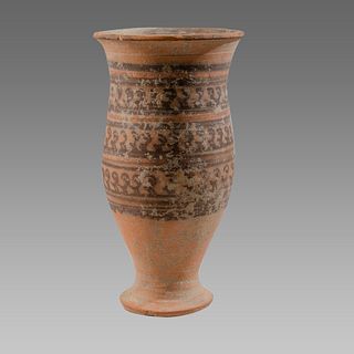 Indus Valley Style Terracotta Footed Cup 