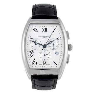 FREDERIQUE CONSTANT - a gentleman's chronograph wrist watch. Stainless steel case. Reference FC292X4