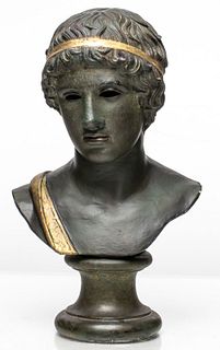Classical Style Bust Of A Youth Athlete