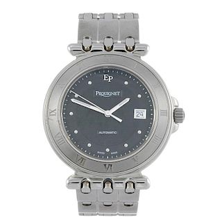 PEQUIGNET - a gentleman's Moorea Vintage bracelet watch. Stainless steel case. Reference 4220443, se