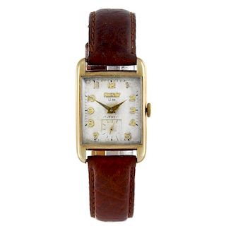 ROTARY - a gentleman's wrist watch. 9ct yellow gold case, hallmarked London 1953. Numbered 698. Sign