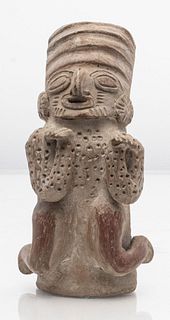 Pre-Columbian Manner Pottery Figural Vessel