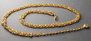 Gianni Versace Gold-Tone Chain Link Belt