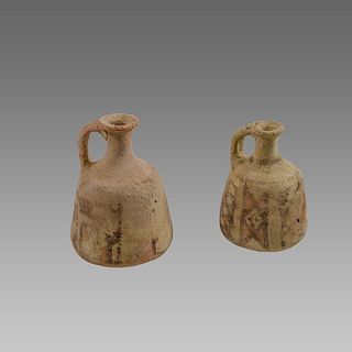 Lot of 2 Iron Age Terracotta Juglets c.1400 BC.