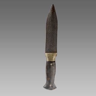 India, Mughal Style Steel Knife with Glass handle.