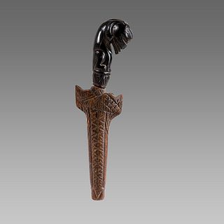 Indonisian Small Dagger with figural handle.