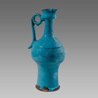 Persian Safavid Blue Ceramic Ewer c.18th century AD. 