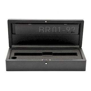 BELL & ROSS - a complete watch box. <br><br>Outer sleeve shows heavy wear, inner box appears in a pl