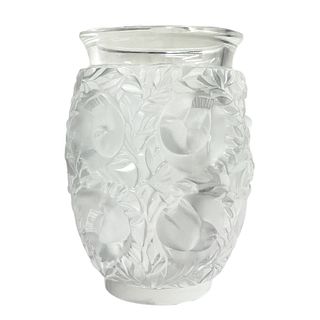 Lalique Crystal Vase Doves Pattern