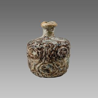 Ancient Islamic Glass Bottle c.8th century AD. 