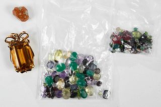14kt. Pendant and Assorted Loose Gemstones 
