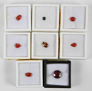 Eight Assorted  Loose Gemstones