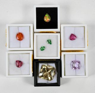 Eight Assorted Loose Gemstones