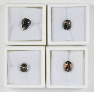 Four Loose Sunstone Gemstones