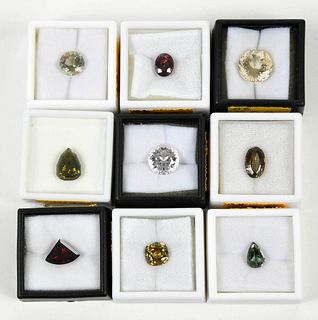 Nine Assorted Loose Gemstones