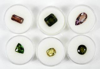 Six Assorted Loose Gemstones