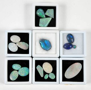 Eighteen Assorted Loose Opal Gemstones 