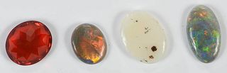 Four Loose Opal Gemstones