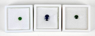 Three Assorted Loose Gemstones