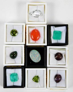 Ten Assorted Loose Gemstones