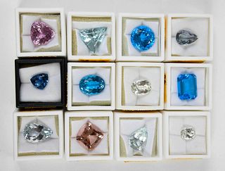 12 Assorted Loose Gemstones