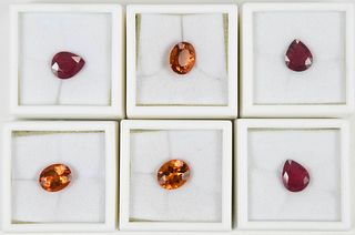 Six Assorted Loose Gemstones