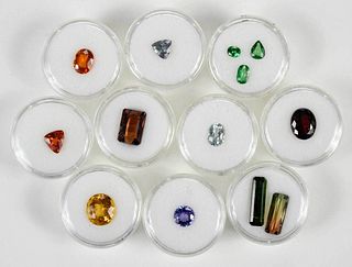 Thirteen Assorted Loose Gemstones