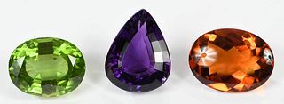 Three Loose Gemstones