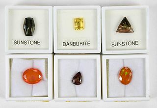 Six Assorted Loose Gemstones 