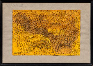 Mirko Basaldella (Italian, 1910-1969) Abstract in Yellow