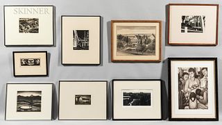 Nine Framed Prints: