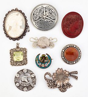A GROUP OF CELTIC, SCANDINAVIAN AND OTHER JEWELLERY, includ