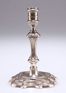 A GEORGE II SILVER TAPERSTICK, London 1747, lacking maker's