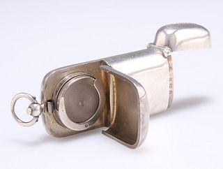 AN EDWARDIAN SILVER SOVEREIGN AND VESTA CASE COMBINATION, B