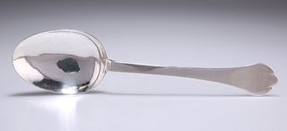 A WILLIAM AND MARY SILVER TREFID SPOON, by Stephen Coleman,