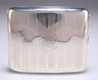 A GEORGE V SILVER CIGARETTE CASE, by William Neale & Son Lt