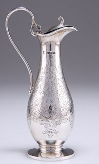 A GEORGE V SMALL SILVER EWER, by John & William F Deakin, S