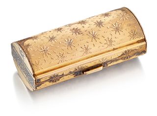 AN ITALIAN SILVER-GILT CASE, by Fratelli Cacchione, Milan, 