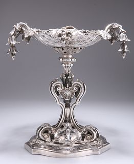 A FINE VICTORIAN SILVER COMPORT, by Charles Reily & George 