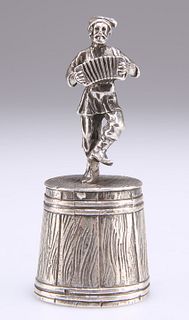 AN UNUSUAL 19TH CENTURY RUSSIAN SILVER NOVELTY SHOT CUP, ma