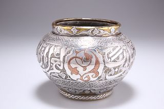 A MAMLUK ENGRAVED BRASS BOWL, Egypt or Syria, late 19th Cen