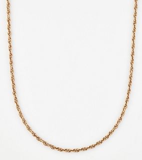 A 9CT PRINCE OF WALES CHAIN NECKLACE, hallmarked London 197