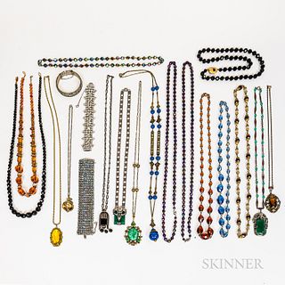 Large Group of Vintage Costume Jewelry.