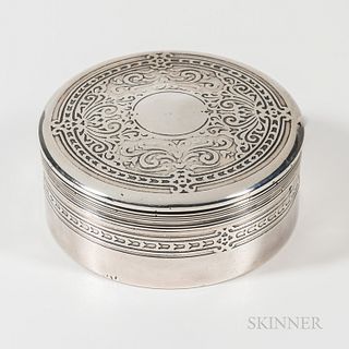 Tiffany & Co. Sterling Silver Powder Box