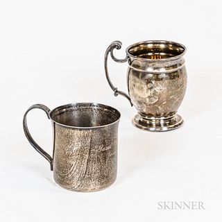 Two Sterling Silver Baby's Mugs
