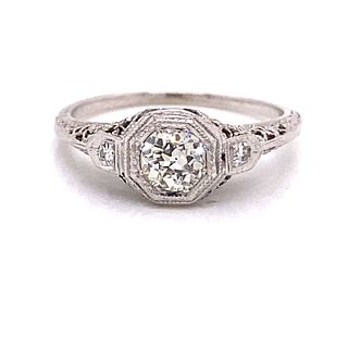 14k 1920’s Diamond Engagement Ring