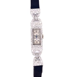 1920's Platinum Diamond Cocktail Watch