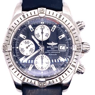 Stainless Steel Chronographe BREITLING Rubber Band 
