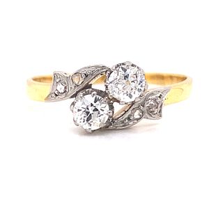 1920’ 18K Diamond Round Ring